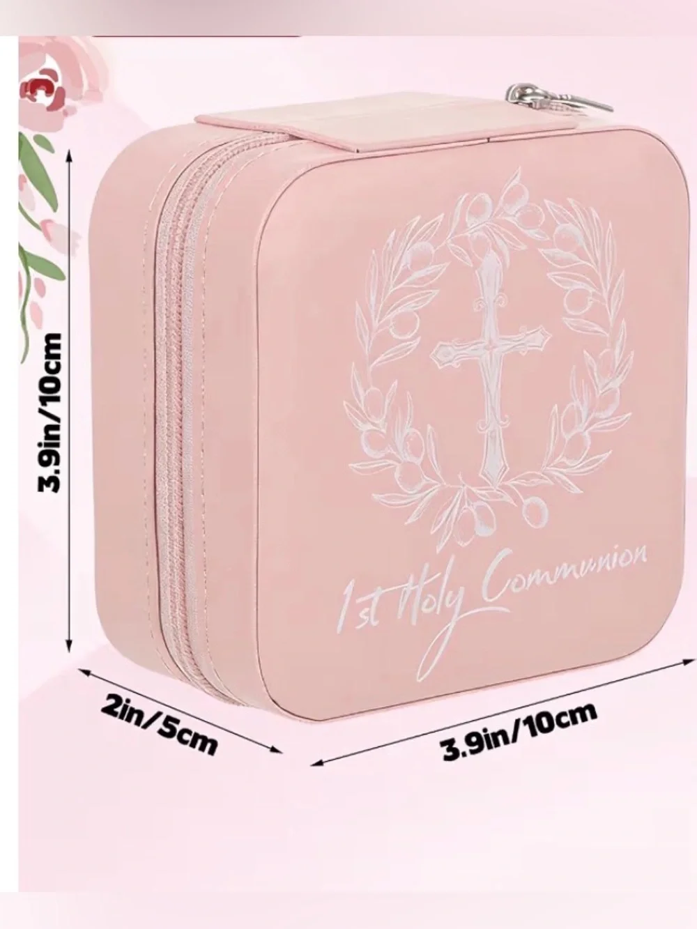 First Holy Communion Keepsake Box - Blush Pink